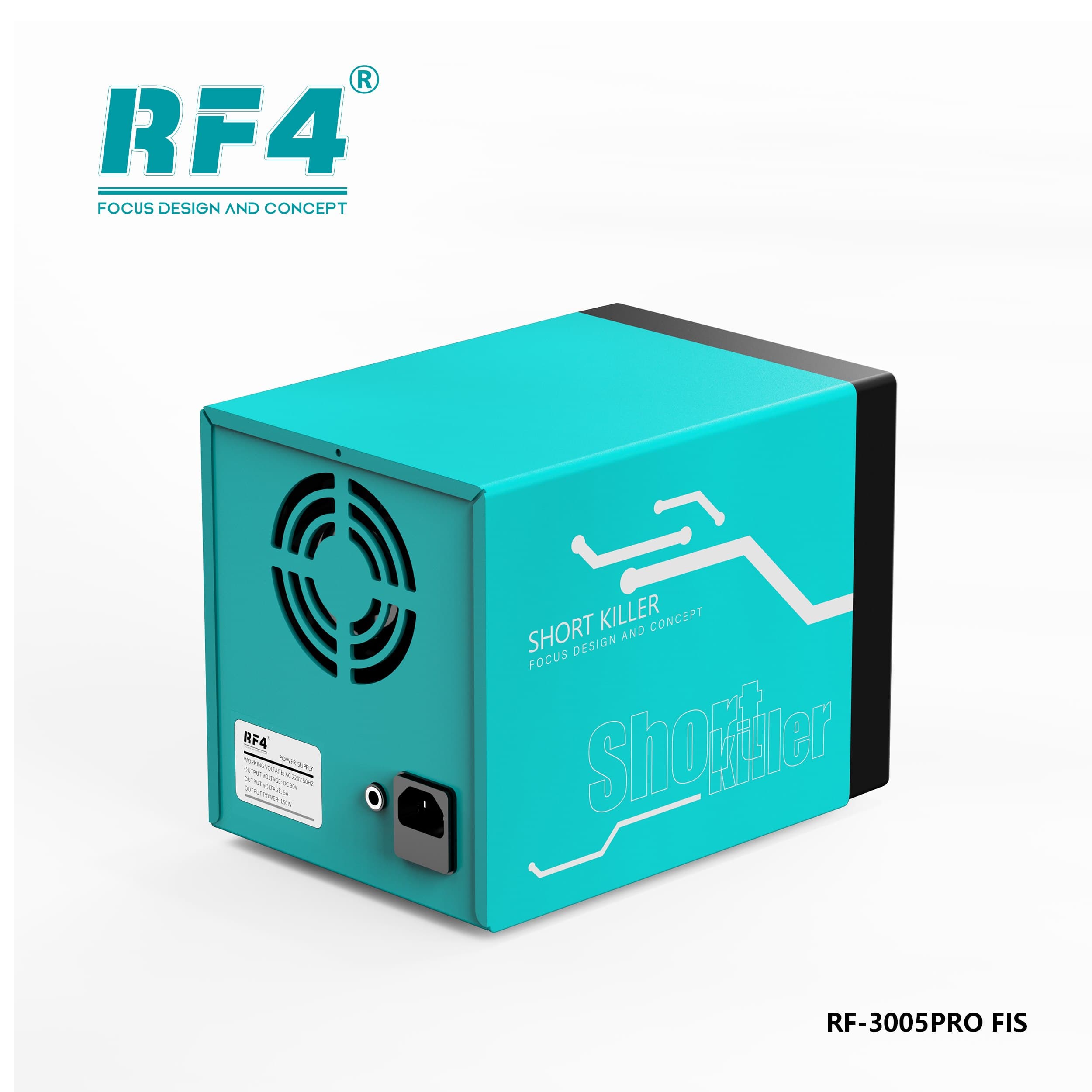 RF4 RF-3005PRO FIS — vista superior em ângulo