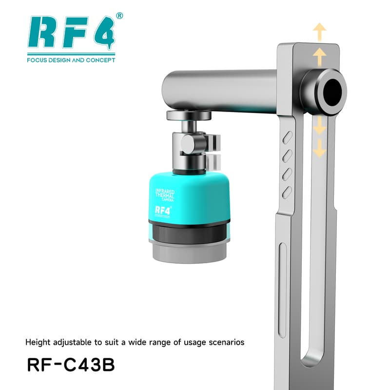 RF-C43B — cabeçote da câmera térmica na haste de altura ajustável